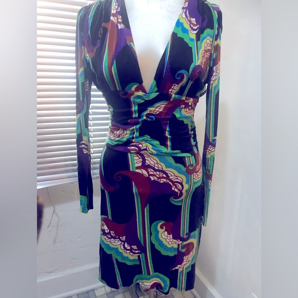 T-Bags Los Angeles psychedelic retro vintage designer dress size small